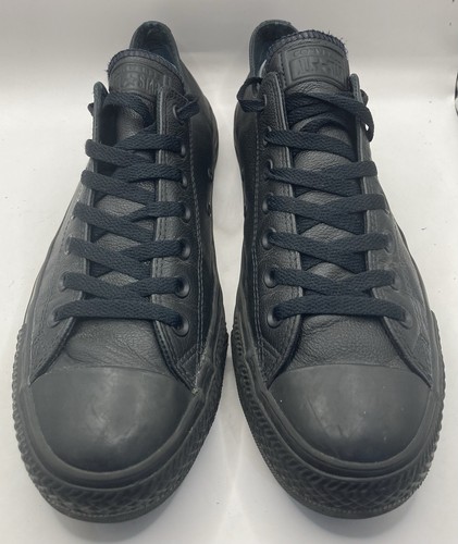 Zapatillas bajas Converse Chuck Taylor All Star mono cuero buey para hombre talla 11 del Reino Unido - Imagen 2 de 11