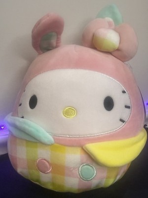 Squishmallows Hello Kitty Easter Bunny Plush Toy Sanrio Kellytoy Pink 10 IN NWT