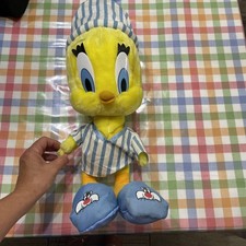 Looney Tunes Tweety Bird Plush in Pajamas Stuffed Animal 12" 1997 Warner Bros