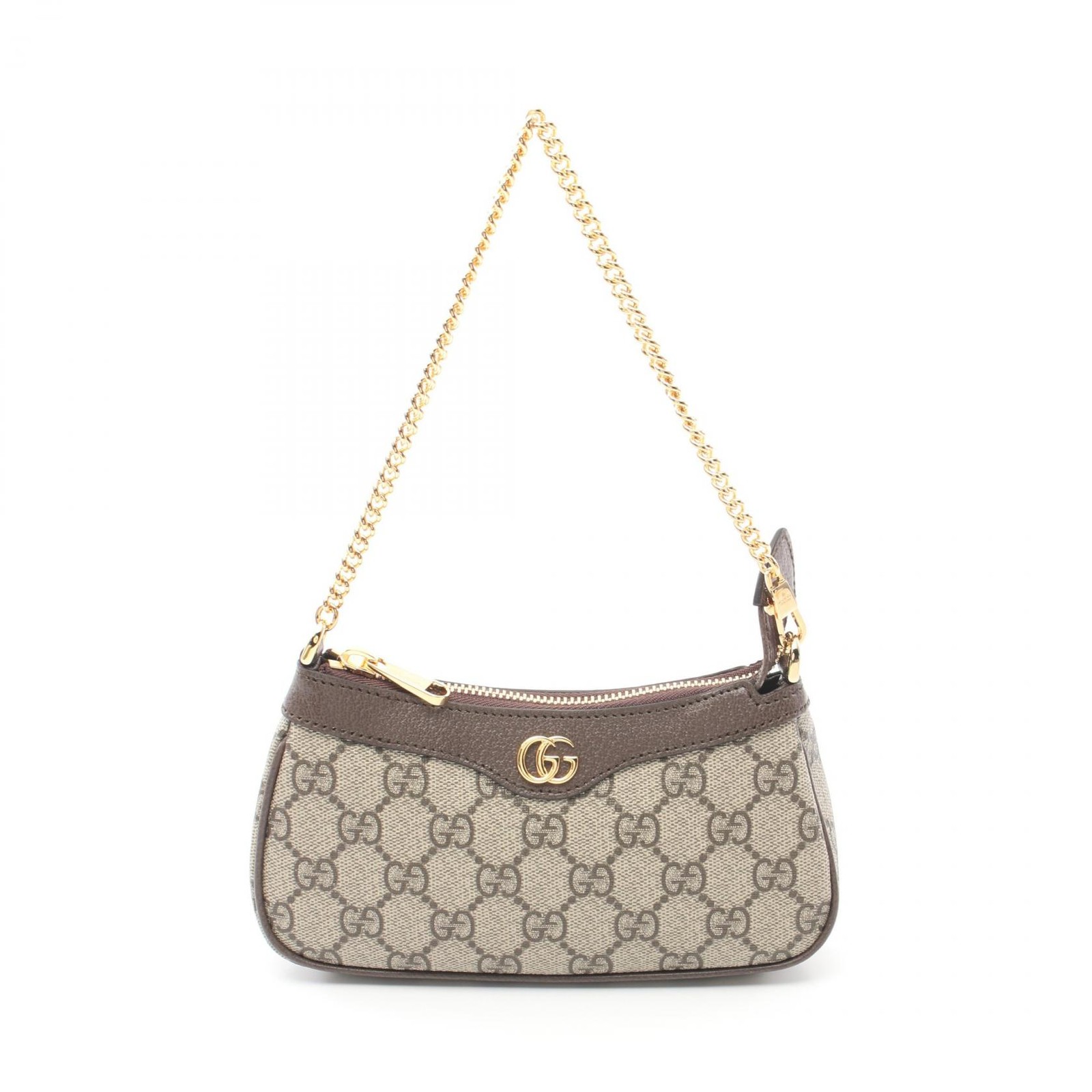 Gucci Ophidia Bag GG Supreme Handbag Canvas Leather Beige Brown