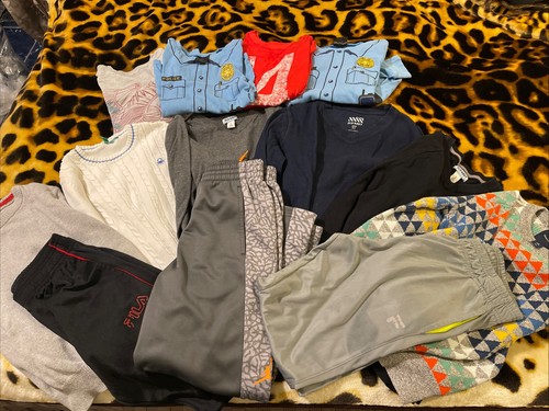 Lot If 13 Size S/M 10y/o boys Sweater, sweatpants Fila, Jumping Man