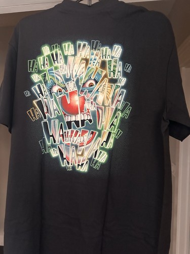 T-shirt Joker glow in the dark stampata davanti dietro taglia Lg. Glow In Dark - Foto 2 di 2