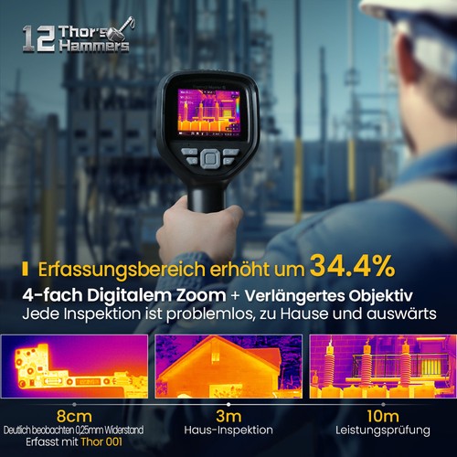 Cámara termográfica Thor002 550 °C 3.5" 32G 512*384 Resolution Industrial Inspect - Imagen 6 de 6