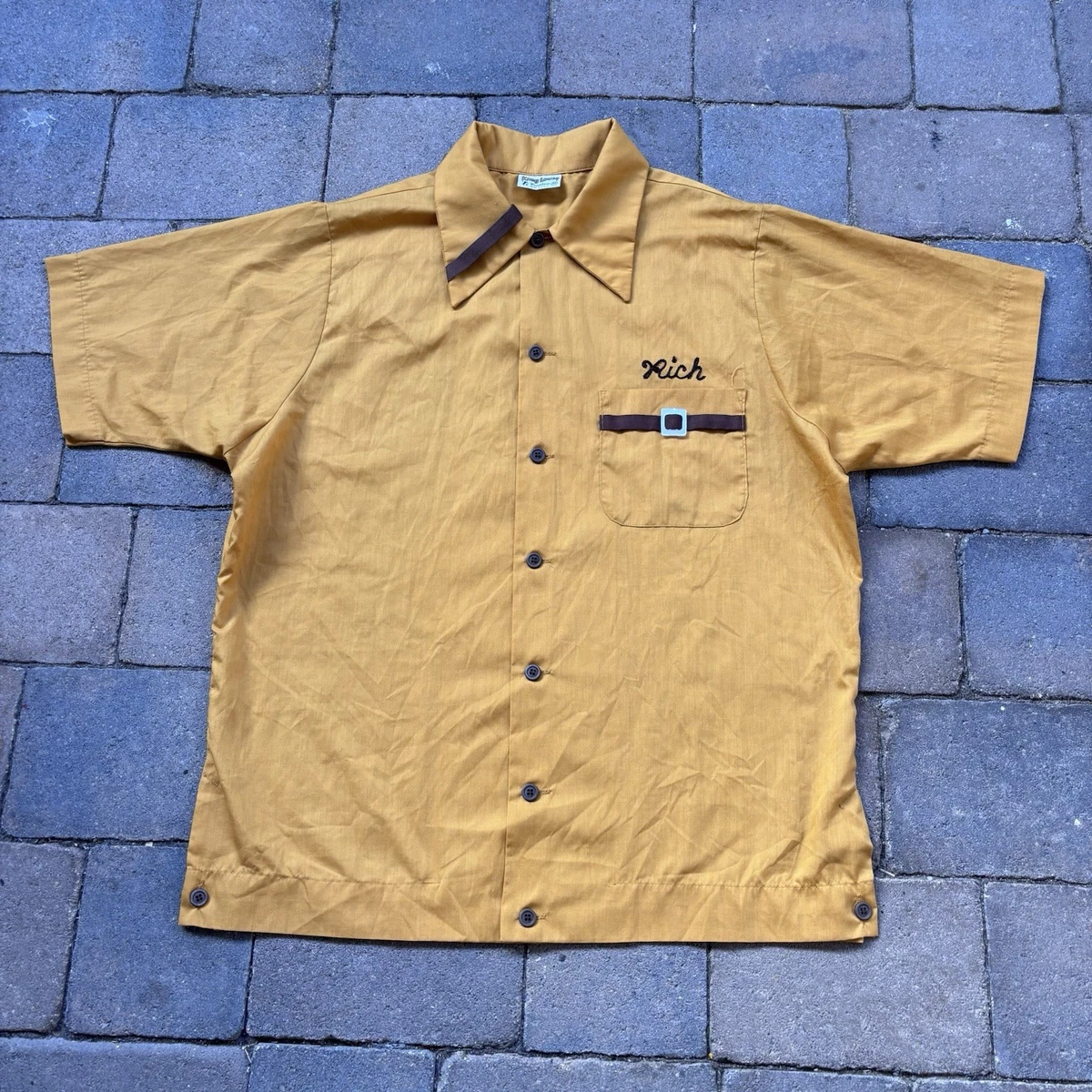 Yellow 1970s Vintage Casual Shirts for Men for sale | eBay