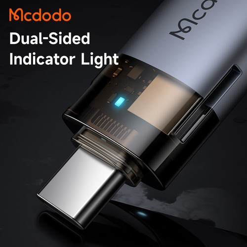 Mcdodo 2-in-1 USB3.0 to USB-C Adapter Built-in TF Card Reader Lanyard OTG - 第 4/14 張圖片