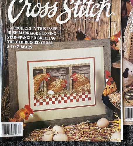 23 Vintage For The Love of Cross Stitch Magazines Variety Patterns Premier Issue - Picture 11 of 12