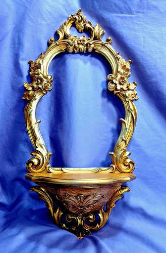 VINTAGE 1970 SYROCO Dart HOMCO 2327 HOLLYWOOD REGENCY Gold WALL no MIRROR -frame