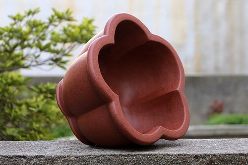 Fioriera Zisha Naturale Yixing Cinese 11,4in, Bonsai Artigianale da Collezione - Foto 3 di 6