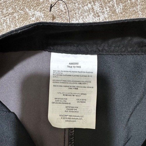 Volcom Mens Big Boys Size 28 (XL 14/16) Black Grey Swim Trunks Board Shorts NWOT - Picture 7 of 7