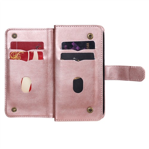 10 Card Magnetic Leather Stand Wallet Case For iPhone 16 Pro Max 15 14 13 12 X 7 - Picture 54 of 65