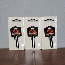 🔥 3x Jurassic Park Limited Edition Oversized KW1 Uncut Blank Hillman House Key