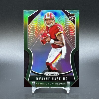 2019 Panini Prizm Rookies Green Prizm Dwayne Haskins #303 Rookie