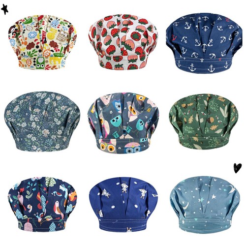 Cartoon Unisex Medical Surgical Hat Doctor Nurse Breathable Bouffant Scrub Cap - Picture 1 of 48