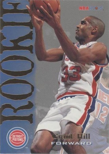 Grant Hill Rookie Card NBA Hoops 1995 Skybox Card 322 Detroit