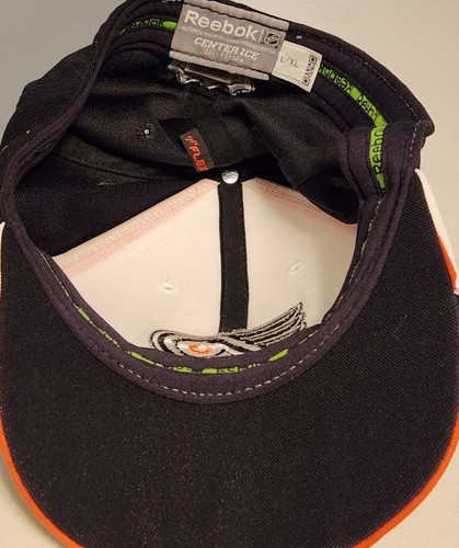 Philadelphia Flyers Hockey NHL Mens Size L/XL Reebok Center Ice Flex Fit Hat - Picture 5 of 6