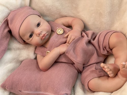 18Inch Loulou Baby Full Body Solid Silicone Doll Lifelike Newborn Baby Girl Doll - Picture 11 of 16