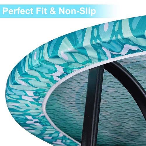 MHJY Round Tablecloth Fitted Elastic Table Cover Waterproof Table Cloth for D... - Picture 4 of 6
