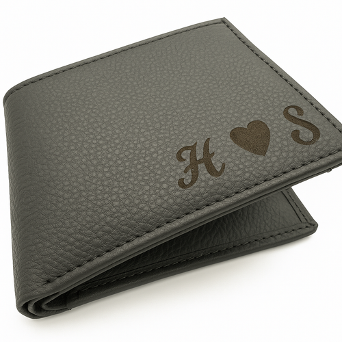 leather wallet personalised wallet leather wallet mens gift daddy gift christmas - Picture 1 of 13