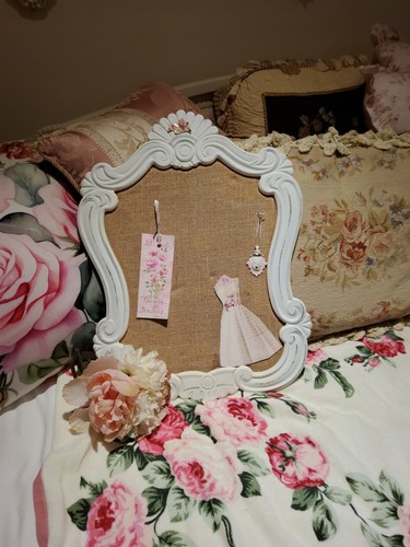 White Wooden Picture Frame Bulletin Board Chalkboard Modern Farmhouse Office - Picture 11 of 12