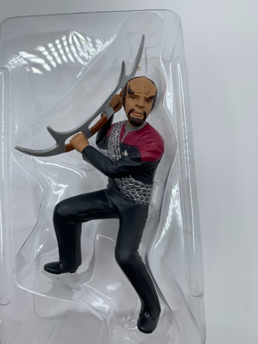 NEW, 1999 Hallmark Keepsake Star Trek Deep Space Nine WORF Ornament - Never Used - Picture 2 of 3