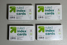Index Cards Assorted Colors 3x5 Ruled for Notes 100 Count Lot Of 4