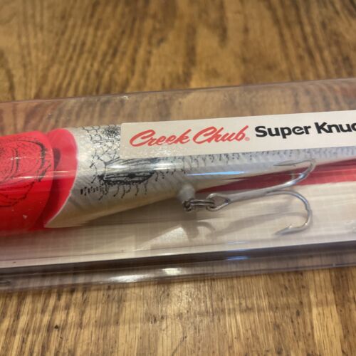 Creek Chub Super Knuckle Head 7”167007JPFH RW Holo Black Red Eye 2,5 oz nuovo confezione - Foto 5 di 11
