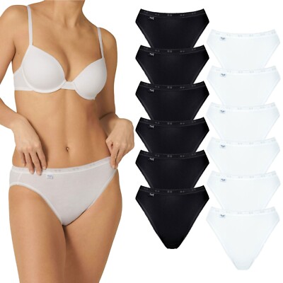 6 x Sloggi Damen Basic+ Tai Taillenslip bequem softe Kanten weich komfortabel