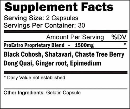 ProEstro Estrogen Pills for Women | Female Hormone Balance Supplement 60cap - Picture 6 of 7