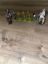 Britains Ltd. 1971 Deetail 8th Army Infantry WW II. 7 Figurines Made In England