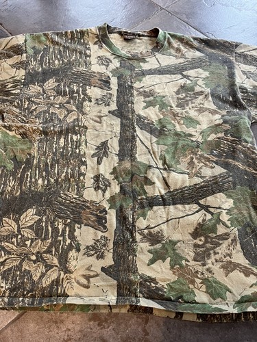 VTG 90s Realtree Camo Single Stitch Short Sleeve T-Shirt Mens 2XL Baggy Y2K - Picture 4 of 12