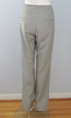 Pantalones de vestir DELLA SPIGA Italia talla 6 grises con cremallera delantera cierre - Imagen 3 de 4