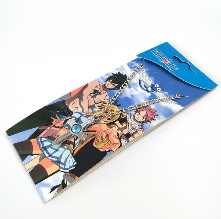 Fairy Tail Gray Fullbuster Cross Necklace Cosplay Sword Logo