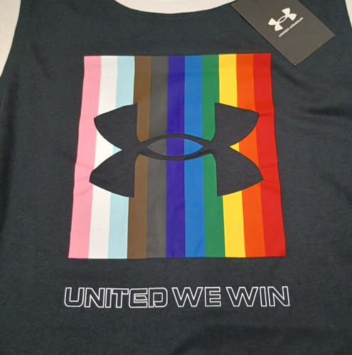 NWT Under Armour Size XL Pride Tank Top Shirt Unisex 1378963 $35 Retail - Picture 2 of 9