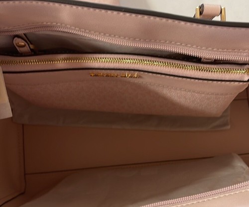 Michael Kors Charlotte Large Leather 3-in-1 Tote Crossbody Blush Pink - Bild 9 von 10