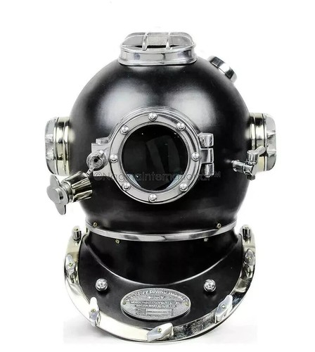 Antique Mark V Deep Sea Scuba Divers Diving Helmet US Navy Marine Halloween - Picture 2 of 5