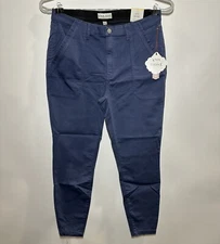 Women's Plus Size High-Rise Skinny Utility Pants - Knox Rose Navy Blue 18W