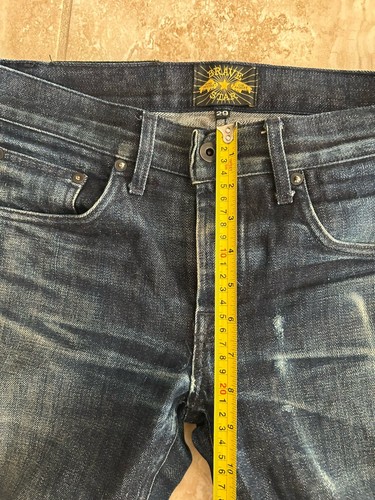 Brave Star Selvedge Denim Jeans 30”x32.5” Skinny Fit Blue - Picture 11 of 15