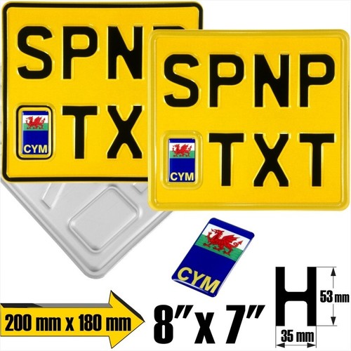 8x7 Mostrar Placa de Número Prensada Novedad Niños Puerta Coche Motocicleta Bicicleta 3D Gel Insignia - Imagen 58 de 98