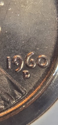 1960 With Nice Obverse Strike Through And RPM!! - Picture 3 of 10