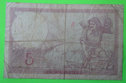 FRANCE, 5 FRANCS, 1940 - Picture 2 of 2