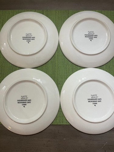 4 Nate Berkus White & Black Designed 6.75” Plates: Appetizers • Dessert - Picture 6 of 6
