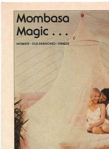 Mosquiteros Mombasa anuncio impreso vintage - Mombasa Magic - junio 1980 11"x8" - Imagen 2 de 5
