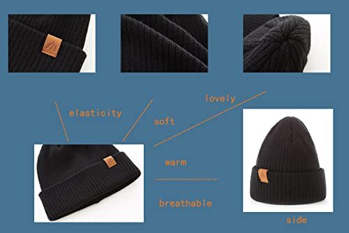 Beanie for Toddler Boys Elegant Baby Beanie Knit Winter 0-24 Months A-4colors - Picture 4 of 6