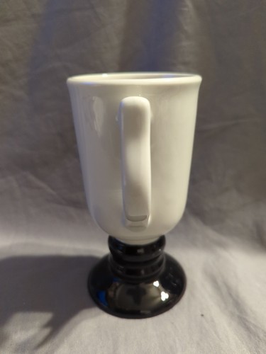 HALL Footed Irish Coffee Cup, White/Brown, #1272, 5 3/4" H - PRE-OWNED - Picture 2 of 10