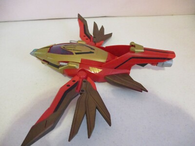 Power Rangers-Bird Plane-Red & Gold-2001-12.5'' Long-Bandai