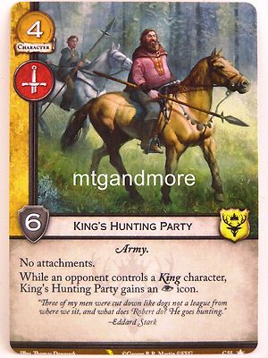 A Game of Thrones 2.0 LCG - 1x #C055 King's Hunting Party - Valyrian Draft Pack