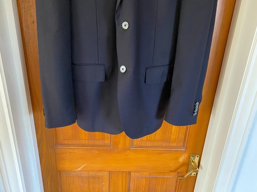 Corneliani Navy Blue Extrafine Virgin Wool Blazer Jacket Size 40 R IT 50 - Picture 3 of 18