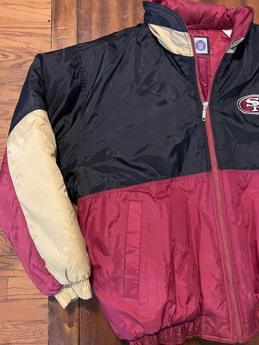 Vintage San Francisco 49ers Black/Red Starter Jacket Size Large Pro Line - Bild 5 von 14