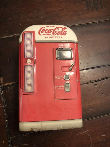 COCA-COLA Beverage Coke Bottle Vending Machine Vintage 2000 Collectible Tin Box
