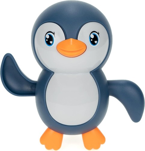 DUCKBOXX XX Bath Toys Wind up Backstroke Swimming Penguins for Kids 18M+ Blue  - Picture 1 of 6
